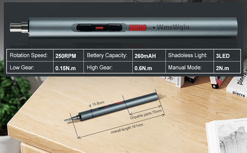 Mini Electric Screwdriver Set,Precision Electric Screwdriver, With electric drill function, 3 Gears Torque, 3LED light,Magnetic Storage,Overload Protection, Repair Tool Set for Phone Camera...