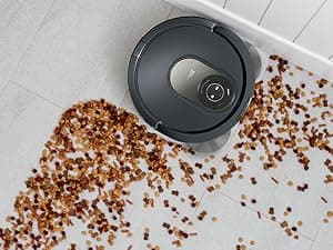 Shark AV2001 AI Robot Vacuum with Self-Cleaning Brushroll, Object Detection, Advanced Navigation, Home Mapping, Perfect for Pet Hair, Compatible with Alexa, Gray