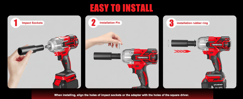 Cordless Impact Wrench 1/2 Inch, 21V Max Brushless, 450 Ft-lbs (600N.m) Max Torque, 3-Speed, w/ 4.0Ah Battery & Quick Charger, 6Pcs Impact Sockets - for Automotive Repair, Tire Changing, Home DIY