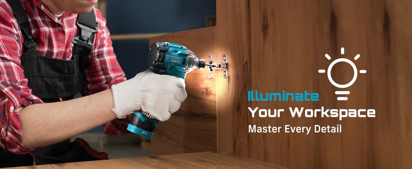 SEESII 16.8V Impact Driver Kit, 1/4" Hex Cordless Impact Driver Set & 2×2.0Ah Batteries, 150N.m Max Torque(1327 In-lbs) Brushless Power Impact Driver w/ 16Pcs Drill Bits, 0-3300RPM Variable Speed