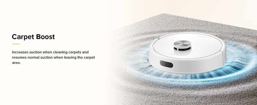 roborock Q7 M5 Robot Vacuum and Mop Combo, 10,000Pa HyperForce Suction, Robotic Vacuum Cleaner, Dual Anti-Tangle System, APP-Controlled Mopping, LiDAR Navigation, for Pet Hair and Carpet, White