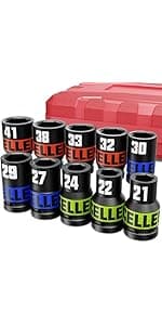 13 Piece 1/2" Drive Manual Impact Driver, Reversible Hand Impact Screwdriver Set with Slotted, Hex, Phillips Bit Kit, for Tighten and Rusted Fasteners or Frozen Bolts, with Storage Case