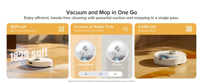 roborock Q7 M5+ Robot Vacuum and Mop, Upgraded from Q5 Max+, 7 Weeks Self-Emptying, 10000Pa Suction, Dual Anti-Tangle System, for Pet Hair & Carpet, PreciSense LiDAR Navigation, App Control, White