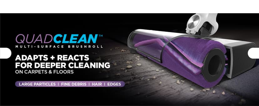 Shark Detect Clean & Empty Auto-Empty System - Lightweight Cordless Vacuum Cleaner with HEPA Filter, Portable Handheld Attachment, Crevice Tool, Ideal Stick Vacuum for Pet Hair, White, IW3511