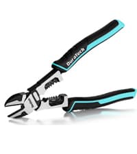 DURATECH 4-in-1 Diagonal Cutting Pliers, 8" Multifunction Heavy Duty Side-Cutting Pliers with Wire Stripper, Wire Cutters with Ergonomic Handle for Electricians and Homes