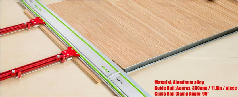 Track Saw Parallel Rail Guide System, Woodworking Track Saw Guide Rail Joining Set, Aluminium Alloy Parallel Guides for Track Saw, Circular Saw Guide Track Saw Kit