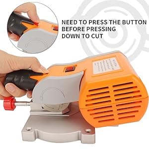 SI FANG Benchtop Cut-Off Saw Miniature Compound-Cutting, Mini Miter Chop Saw for Metal Wood Plastic Crafts Making Carbon Arrow Shafts Cutting, Max 45° Adjustable Small Electric Table Tool