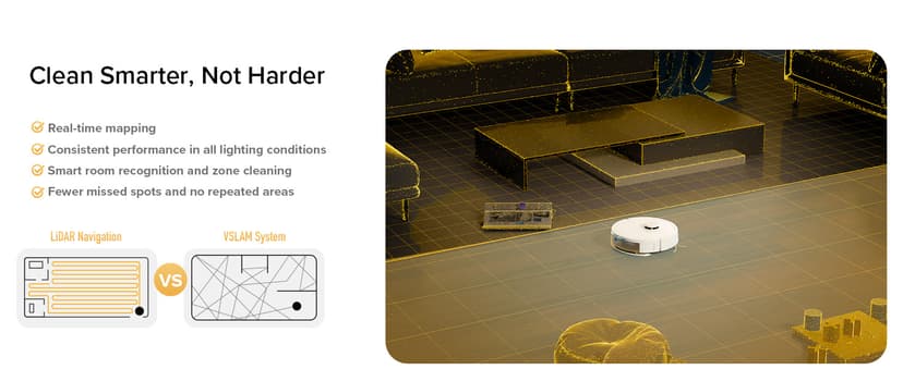 roborock Q7 M5+ Robot Vacuum and Mop, Upgraded from Q5 Max+, 7 Weeks Self-Emptying, 10000Pa Suction, Dual Anti-Tangle System, for Pet Hair & Carpet, PreciSense LiDAR Navigation, App Control, White