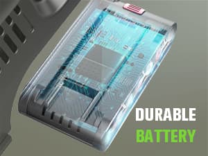 Cordless Vacuum Cleaner, 85,000PRM Upgraded Dual Suction Cordless Stick Vacuum up to 35mins Runtime, Lightweight Rechargeable Vacuum for Home (Grey Red)