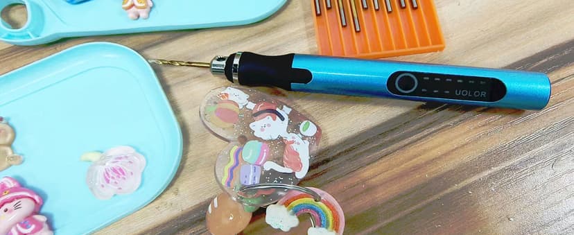 3-Speed Cordless Mini Drill Pen, Rechargeable DIY Electric Hand Drill with 10 Small Drill Bits, Micro Drill Set for Jewelry Making Stone Plastic Resin Keychains