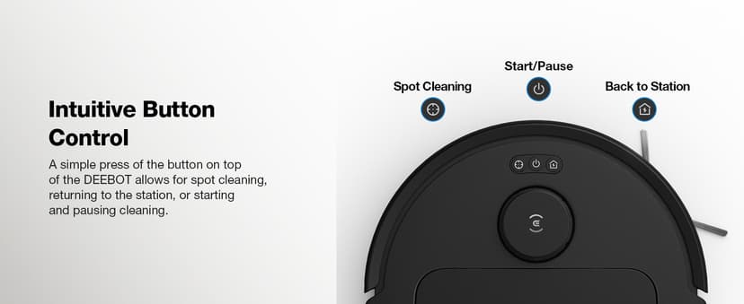ECOVACS DEEBOT N30 Omni Robot Vacuum and Mop, 10000Pa Suction, TruEdge Adaptive Edge Mopping, ZeroTangle 2.0 Technology, Hot Air-Drying, Self-Emptying, Auto-Lift Mopping, Obstacle Avoidance