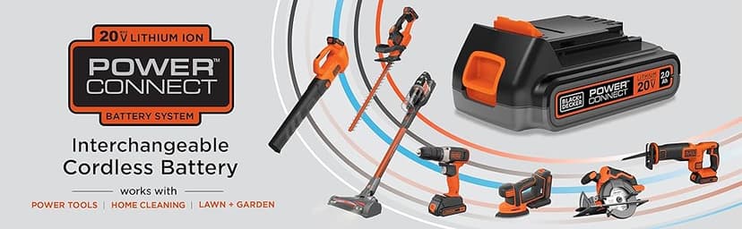 BLACK+DECKER 20V MAX Cordless Drill/Driver Kit with Battery, Charger, and Double Ended Bit (BDCDD120C)