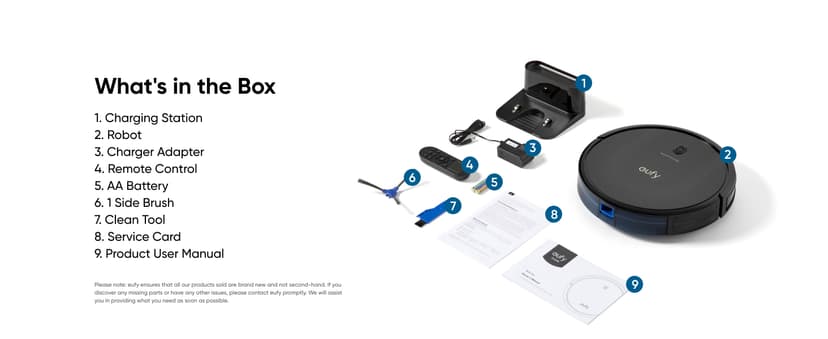 eufy Robot Vacuum 11S MAX, Super Thin, Powerful Suction, Quiet, Self-Charging Robotic Vacuum Cleaner, Cleans Hard Floors to Medium-Pile Carpets, Black