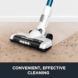 Eureka NEC185 Cordless Stick Vacuum Cleaner Convenient for Hard Floors, Rechargeable Handheld Vacuum Cleaner Portable with Powerful Motor Efficient Suction,White