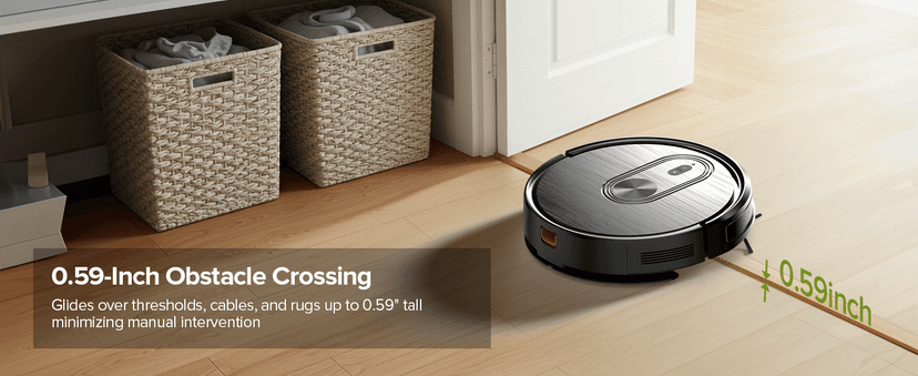 Robot Vacuum and Mop Combo, Vacuuming & Mopping 2 in 1 Robot 3200Pa Max Suction,with Schedule, App/Bluetooth/Voice, Self-Charging Robot Vacuum Cleaner, Slim, Ideal for Pet Hair, Hard Floor, Carpet
