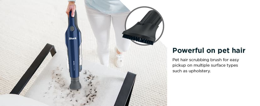 Shark CH964AMZ 2-in-1 Cordless & Handheld Vacuum Ultracyclone System, Ultra-Lightweight and Portable for Car and Home, Washable Filter, XL Dust Cup, Crevice Tool & Scrubbing Brush, Blue