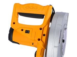 Hoteche 7-1/4-Inch Miter Saw 7.5A Compound Single Bevel Chop Saw with Laser and Blade for Wood and Metal Working