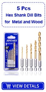 JEFEHEX 18pcs Drill and Tap Set with 1 Piece T-Handle Ratchet Tap Wrench, Tap Range 6-32NC—1/2"-13NC, Black and Gold Premium HSS Jobber Length Drill Bits and Hand Plug Taps with Metal Indexed Box