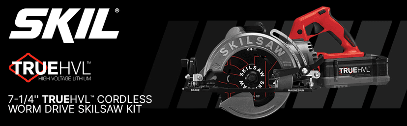 SKIL SPTH77M-11 48V 7-1/4" TRUEHVL Cordless Worm Drive Skilsaw Circular Saw Kit with 1 Battery