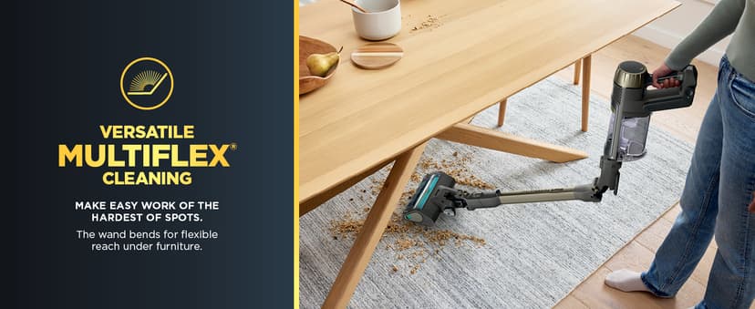 Shark PowerDetect Clean & Empty Cordless Stick Vacuum & Auto-Empty System, Powerful Suction, HEPA Filtration, Carpet & Hard Floor, Portable, Stick Vacuum for Pet Hair, Dark Gray, IP3253