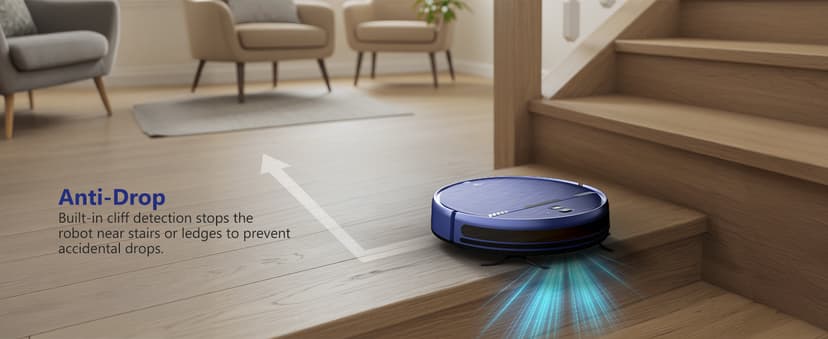 Robot Vacuum and Mop Combo, WiFi/App/Voice, Robotic Vacuum Cleaner with Schedule, 2 in 1 Mopping Robot Vacuum with Water Tank and Dustbin, Self-Charging, Slim, Ideal for Hard Floor, Pet Hair, Carpet