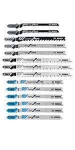 Bosch T102H 3-Piece 3 In. 10 TPI Clean for PVC High Carbon Steel Jig Saw Blades