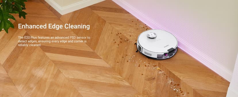 Eureka E20 Plus Robot Vacuum and Mop Combo, Robot Vacuum Cleaner with Bagless Self Emptying Station, 45-Day Capacity 8000Pa Suction and Anti Hair-Tangling Brush App Control LiDAR Navigation