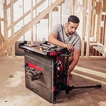 SKIL 15 Amp 10 Inch Portable Jobsite Table Saw with Folding Stand- TS6307-00
