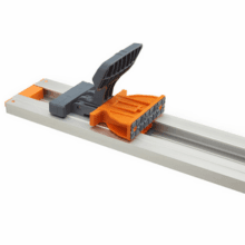 BORA 100" NGX Clamp Edge, Straight Cut Guide for Circular Saws, Aluminum, Includes 50-Inch Clamp Edge & 50-Inch Extension for 100-Inch Cutting Length, 544100