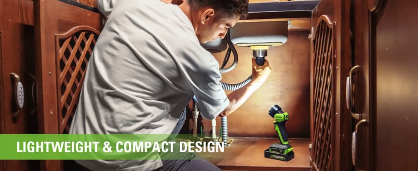 Greenworks 24V 6-pcs Combo Kit: 24V Hammer Drill, Impact Driver, Multi-Tool, Flashlight, Reciprocating Saw & Circular Saw, Includes 3 * 2.0Ah Batteries & (2) Chargers