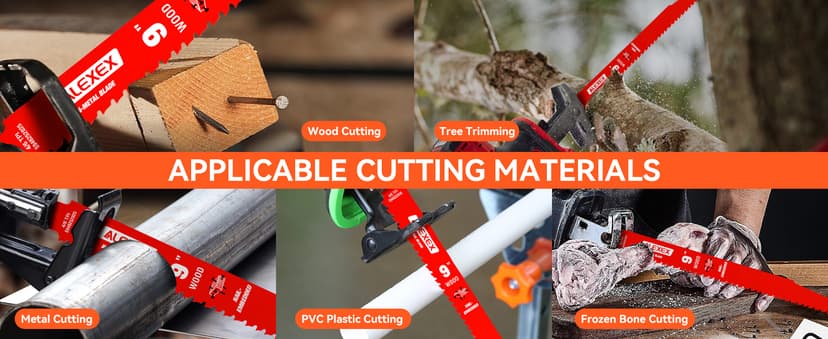 10 Pack 9 Inch 4/6 TPI Reciprocating Saw Blades for Wood and Nail-Embedded Wood Cutting, Bi-Metal Sawzall Blades for Cutting Nail and PVC Pallets etc, for Diablo Sawzall Blades DS0912BW25