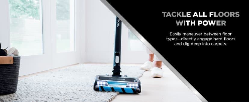 Shark Vertex Pro Cordless Vacuum Cleaner with HEPA Filter, Lightweight, Portable, Removable Handheld, Self Cleaning DuoClean PowerFins, 120-min Runtime, IQ Display, Black/Silver, IZ682H