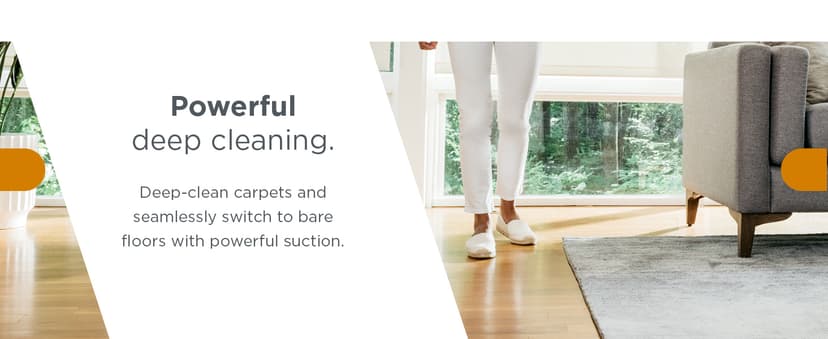 Shark Rocket Ultra-Light Corded Bagless Vacuum for Carpet and Hard Floor Cleaning with Swivel Steering (HV301), Gray/Orange