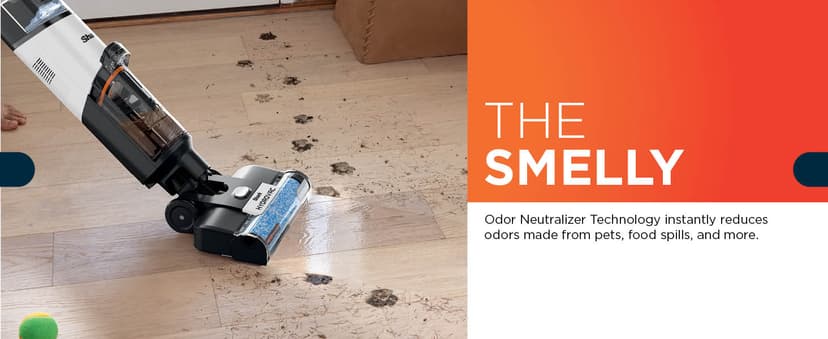 Shark Wet Dry Vacuum Mop All-in-One Cordless Hardfloor Cleaner, HydroVac MessMaster, 3-in-1 Self-Cleaning System, Strong Suction with 2 Brushrolls & 2 Solutions, for Hard Floors & Area Rugs, AW261