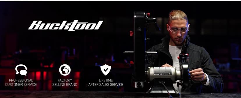 BUCKTOOL 12 INCH 6.2A Professional Bench Drill Press, 3/4HP Powerful Benchtop Drill Press, Variable Speed Drill Press with IIIA Laser and Work Light