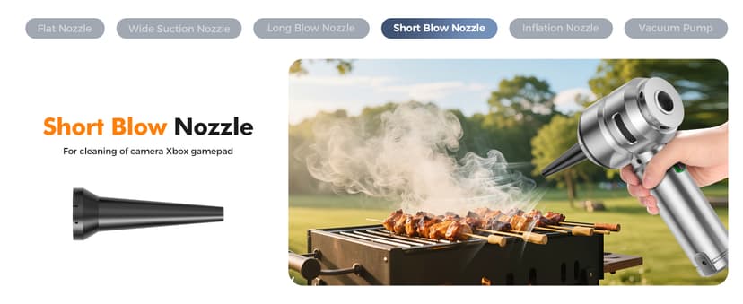 Car Vacuum,3 Suction Modes,Portable Mini Cordless Cleaner with 24000pa Suction Power,Type-C Charge,Handheld Vacuum for Home,Car, Office Desk, Keyboards(Silver White)