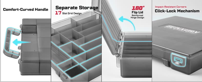 98Pieces 1”/2” Impact Screwdriver Bits Set, Magnetic S2 Steel (Phillips/Slotted/Square/Torx/Hex/Security Torx) Driver Bits Tips,Impact Bit Holder and Nut Driver with Red Storage Box Case