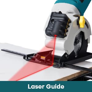 Enventor Mini Circular Saw, 4.8A Electric Circular Saws Corded with Laser Guide, 4000RPM, 3 Saw Blades 3-3/8" Max Cutting Depth 1-1/16", Compact, Power for Wood, Soft Metal, Tile, Plastic