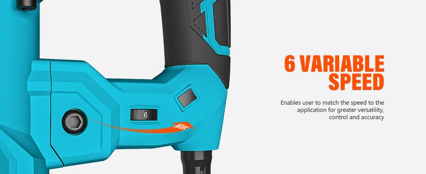 Berserker 1-9/16" SDS-Max Heavy Duty Rotary Hammer Drill with Vibration Control,Safety Clutch,13 Amp 3 Functions Demolition Rotomartillo for Concrete-Including 4 Drill Bits,2 Chisels,Carrying Case