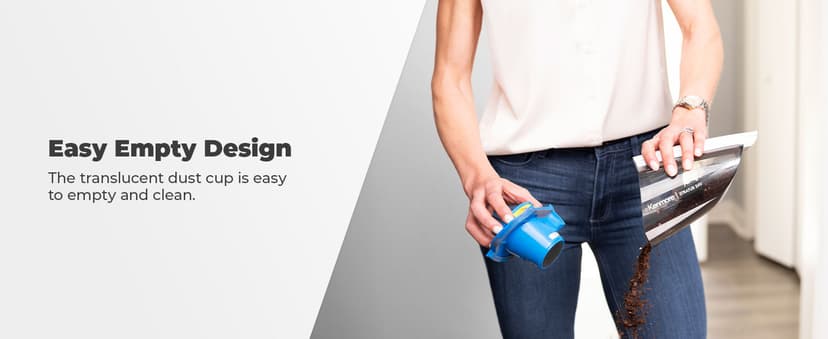 Kenmore DS1030 Cordless Stick Vacuum Lightweight Cleaner 2-Speed Power Suction LED Headlight 2-in-1 Handheld for Hardwood Floor, Carpet & Pet Hair, White