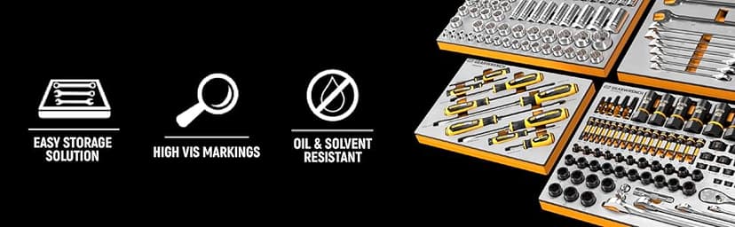 GEARWRENCH 89 Piece 1/4” Drive Master Metric Socket Set in Foam Storage Tray - GWMSSKT14MM
