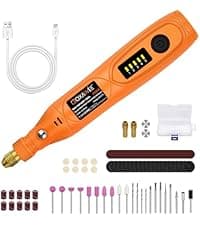 GOXAWEE Rotary Tool Kit with MultiPro Keyless Chuck and Flex Shaft -140pcs Accessories Variable Speed Electric Drill Set for Handmade Crafting Projects and DIY Creations