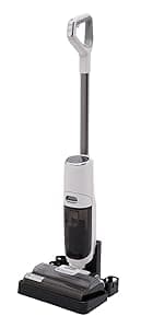 Smart Cordless Wet Dry Vacuum Cleaner and Mop for Hardwood Floor, Digital Display, Long Run Time, Great for Sticky Messes and Pet Hair, Space-Saving Design 250W