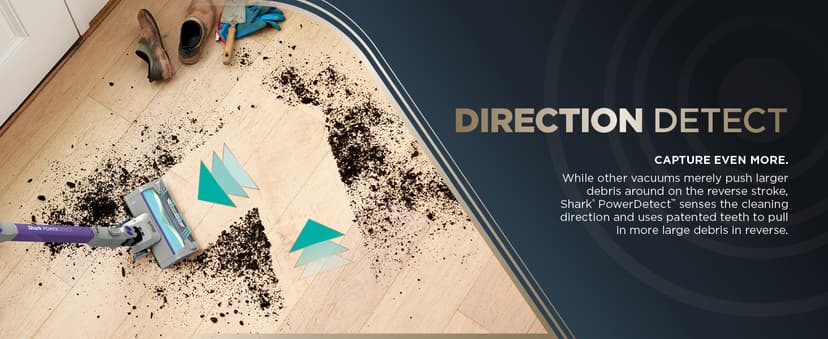 Shark PowerDetect Cordless Stick Vacuum, Powerful Suction, HEPA Filtration, 70-Minute Runtime, Carpet & Hard Floor, Portable, XL Dust Cup, Stick Vacuum for Pet Hair, Dark Gray, IP1251