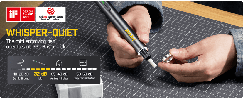 Fanttik F2 Master Mini Cordless Rotary Tool Kit, NeoPulse Motor, 5 Variable Speed, 25000 RPM, Revostor Hub, 35 Accessories, for 3D Printer Sanding, Polishing, Drilling, Carving, DIY Crafts