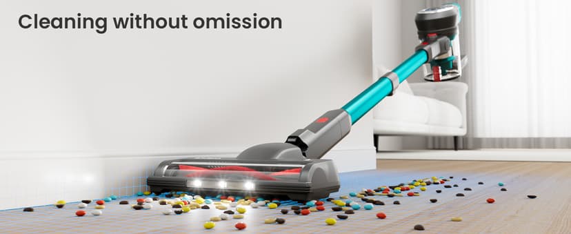 Cordless Vacuum Cleaner, 550W/45KPa Cordless Vacuum, 65 Mins Run Time, Self-Supporting Design,Stick Vacuum with OLED Display and Anti-Tangle Brush for Home, Carpets, Hard Floors and Pet Hair
