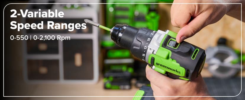 Greenworks 24V Cordless Brushless 800 in-lbs Drill/Driver, Professional Grade,21 Clutch, 4.0Ah USB-C Battery (24,000mAh Power Bank),65W USB-C Fast Charger(3-Port) and USB C to USB C Cable(3.3FT)