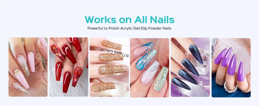 COSLUS Professional Rechargeable Electric Nail Drill 40000 RPM, Portable Nail File with Storage Stand for Acrylic Gel Polishing Removing - Easy to Use for Women, Manicure at Home DIY or Salon, Pink