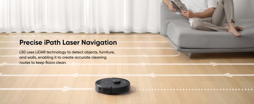 eufy Clean L50 SES with 60 Day Self-Empty Station, Multi-Floor Cleaning, Customizable Mapping,Up to 60 Days Hands-Free Cleaning