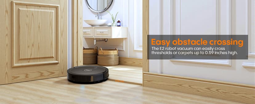 Robotic Vacuum Cleaner : 3-in-1 Robot Vacuum and Mop Combo, 4000Pa Suction, 2.87" Slim Robot Vacuum for Under Furniture, Beds, Smart Navigation, App Alexa Control for Hard Floors & Low-Pile Rugs